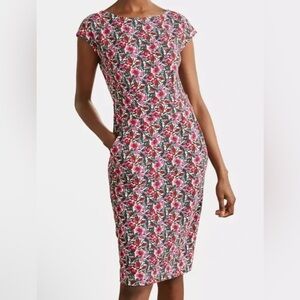 BODEN Florrie Floral Jersey Dress - Ivory/Safari Floral 8L